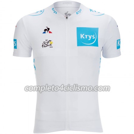 Maglia Bianca 2018 Tour De France Manica Corta